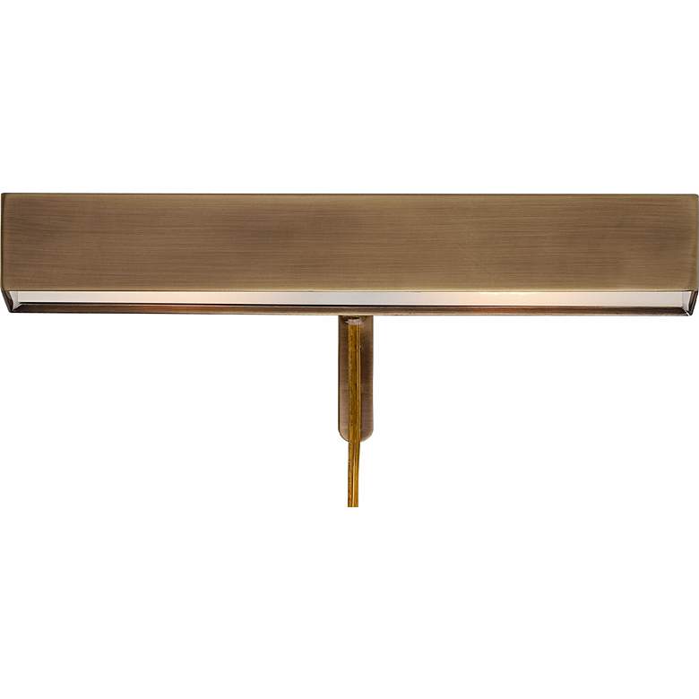 Image 4 Possini Euro Ralston 14" Antique Brass Modern Plug-In Picture Light more views