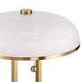 7_Possini Euro Ramses 25 1/2" Alabaster Mushroom Dome USB Outlet Lamp more views