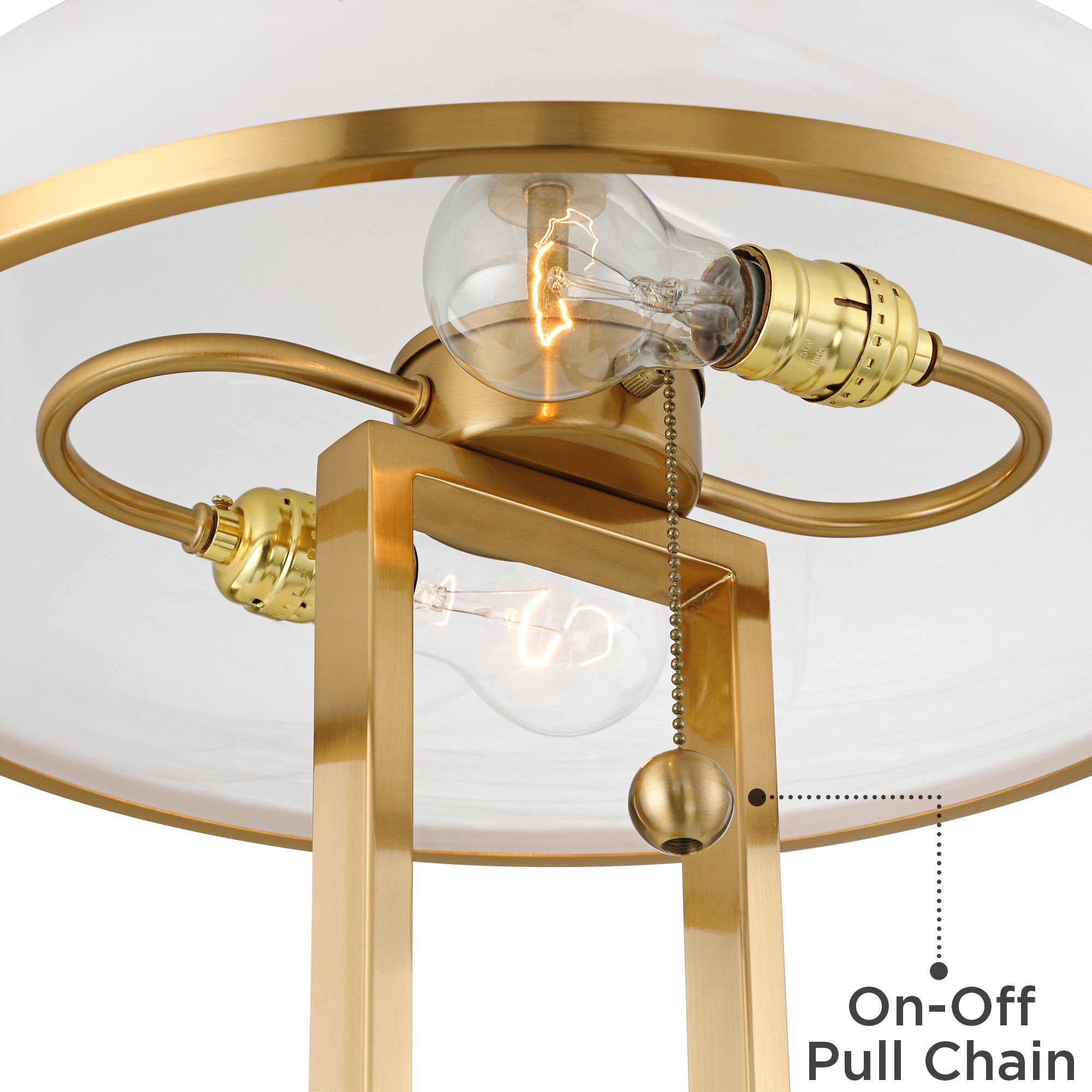 Watch A Video About the Possini Euro Ramses Alabaster Mushroom Dome USB Outlet Lamp