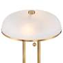 Watch A Video About the Possini Euro Ramses Alabaster Mushroom Dome USB Outlet Lamp