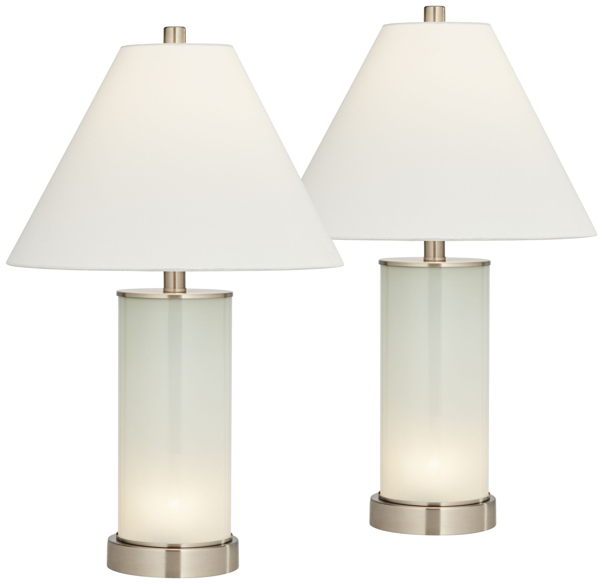 Image 3 Possini Euro Randi 24" High Night Light USB Table Lamps Set of 2
