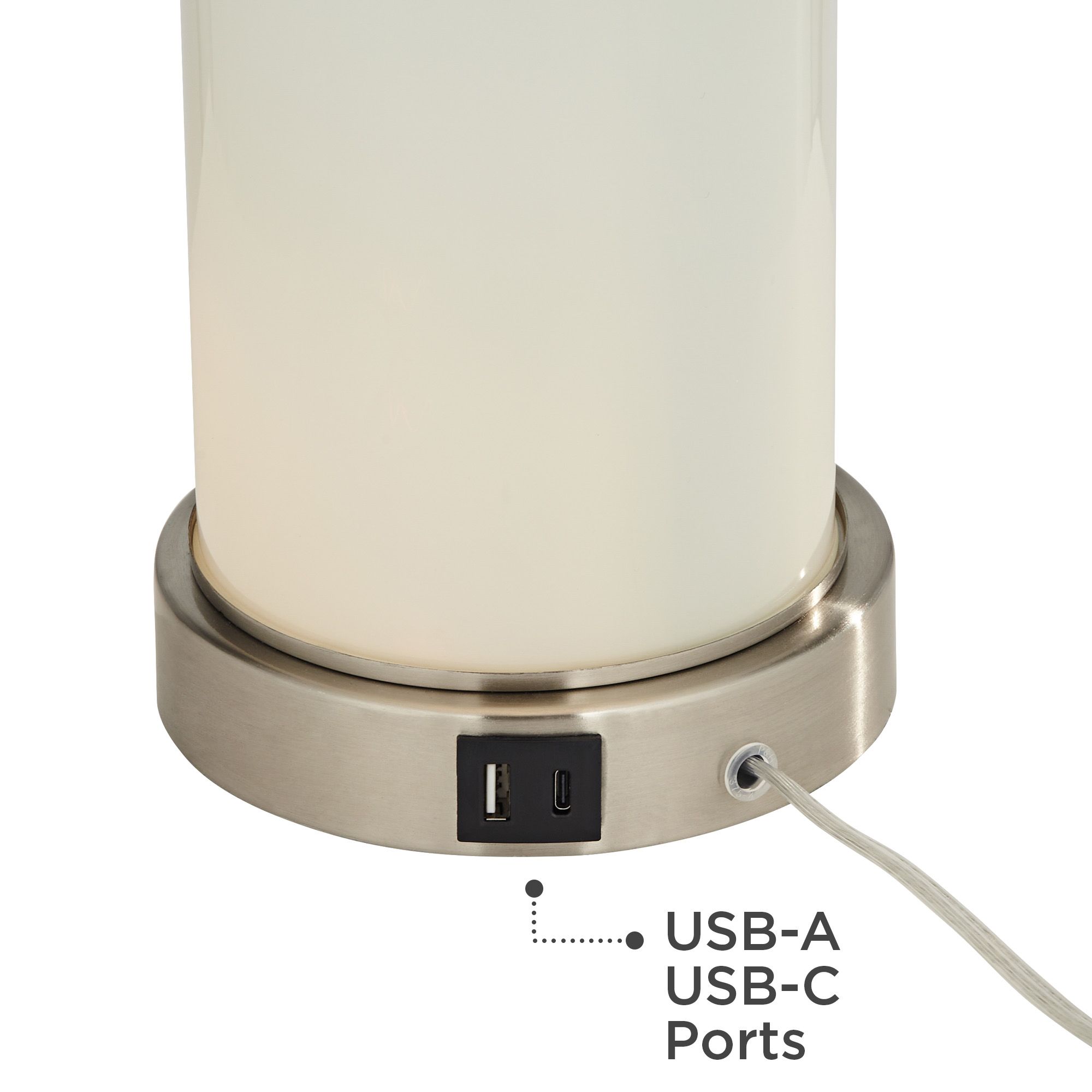 Image 6 Possini Euro Randi 24" High Night Light USB Table Lamps Set of 2 more views