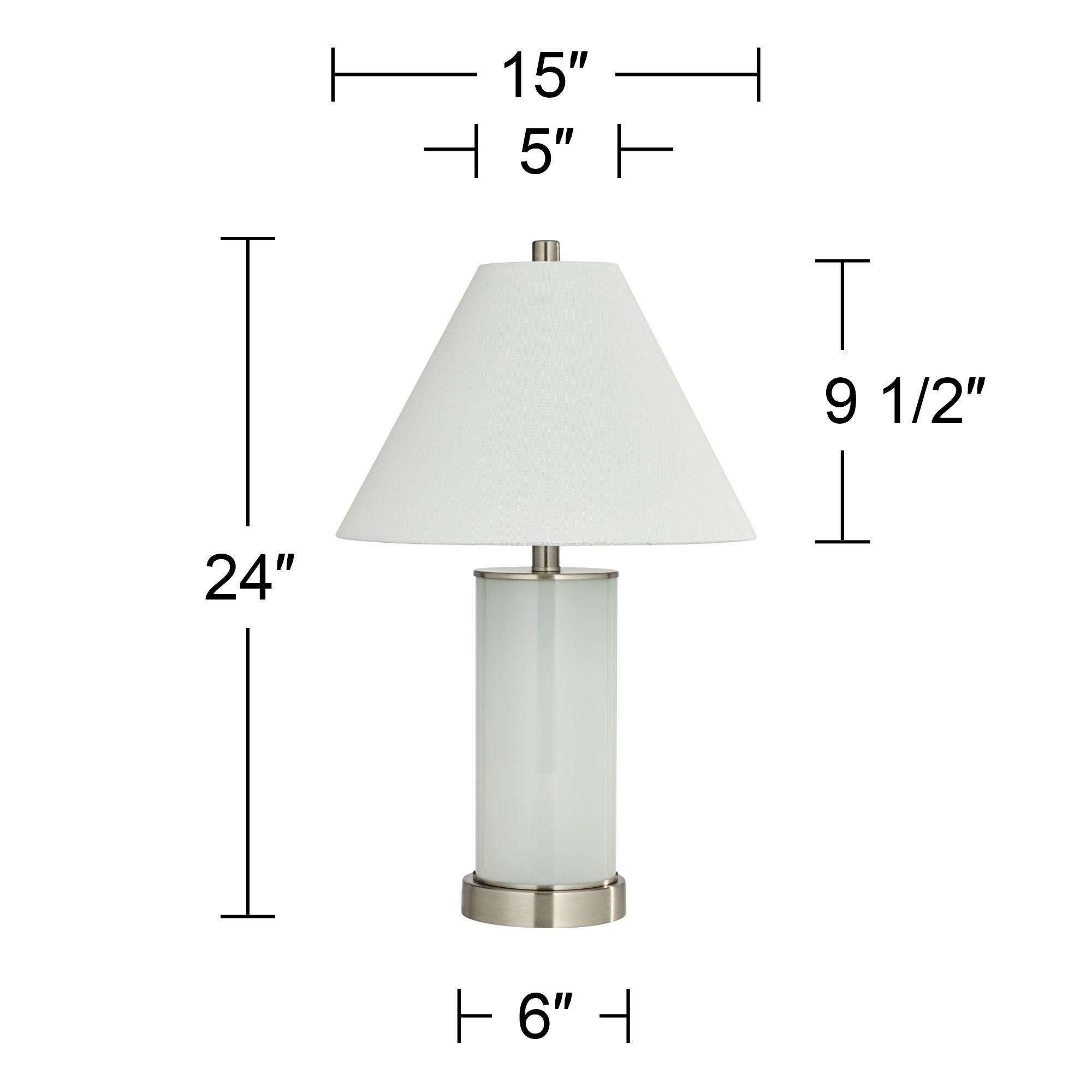 Possini Euro Randi 24" High Night Light USB Table Lamps Set of 2 in scene