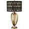 Possini Euro Raquel Brass Metal Table Lamp