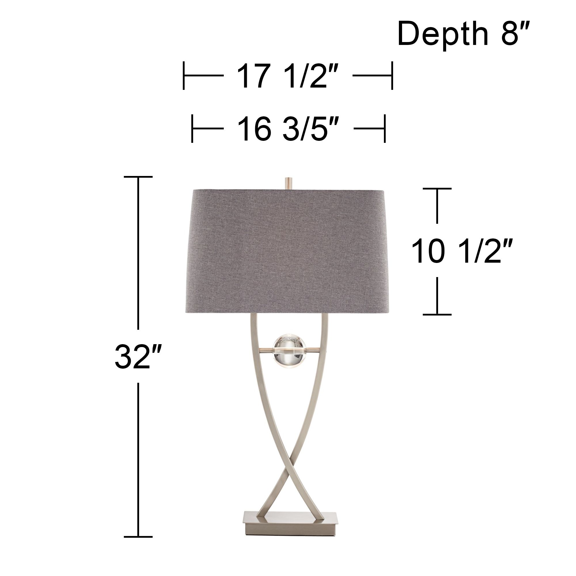 Image 7 Possini Euro Rasenna 32" High Open Frame Acrylic Ball Table Lamp more views