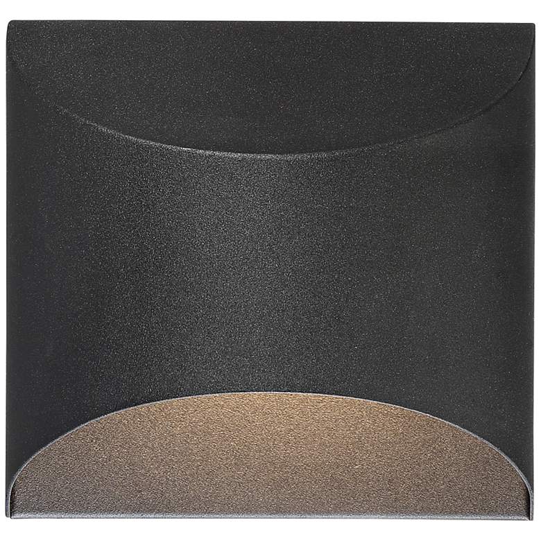 Image 3 Possini Euro Ratner 5 1/2 inch High Black Modern LED Wall Sconce more views
