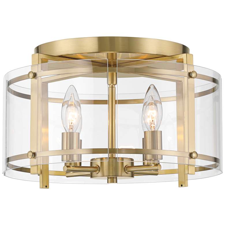 Image 5 Possini Euro Raye 13 3/4"W Soft Gold 4-Light Ceiling Light more views