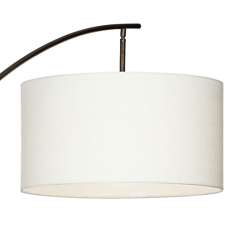 Image 3 Possini Euro Raymond Adjustable Bronze Arc Floor Lamp with Smart Socket more views