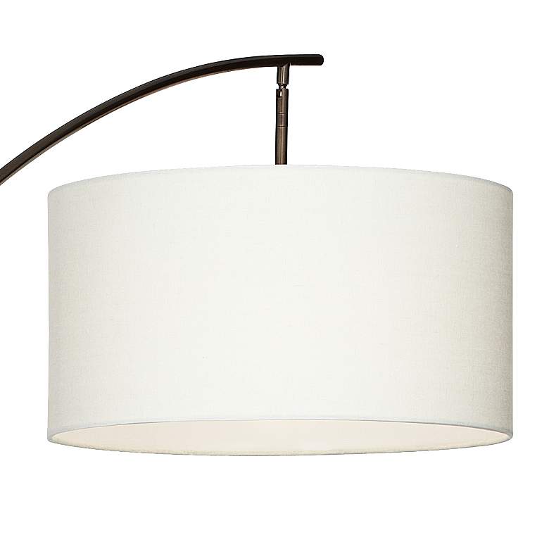 Image 4 Possini Euro Raymond Adjustable Bronze Arc Floor Lamp with Smart Socket more views