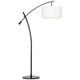 Image3 of Possini Euro Raymond Bronze Adjustable Boom Arc Floor Lamp