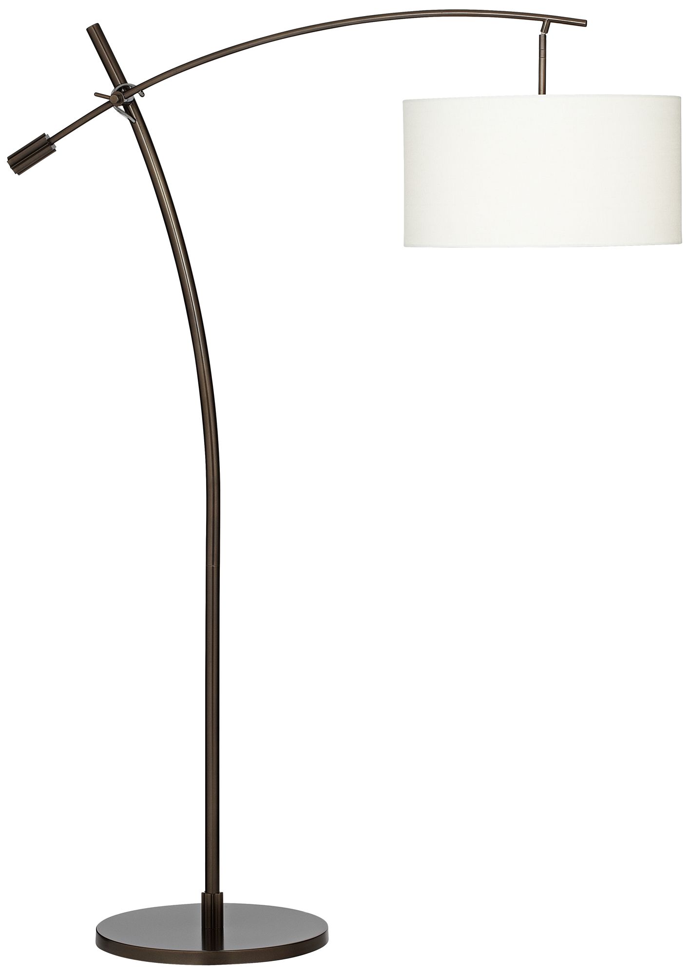 possini euro bronze finish boom arched floor lamp