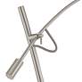 Thumbnail4 of Possini Euro Raymond Brushed Nickel Adjustable Boom Arc Floor Lamp more views