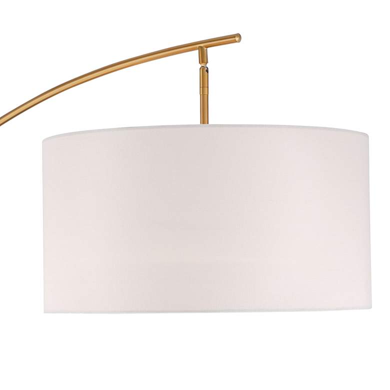 Image 3 Possini Euro Raymond Gold Adjustable Arc Floor Lamp with Smart Socket more views