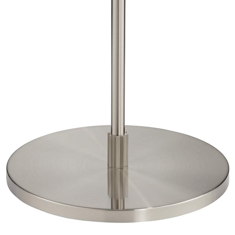 Image 4 Possini Euro Raymond Nickel Adjustable Arc Floor Lamp with Smart Socket more views