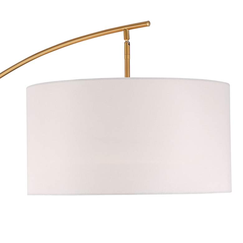 Image 4 Possini Euro Raymond Warm Gold Adjustable Boom Arc Floor Lamp more views