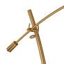 5_Possini Euro Raymond Warm Gold Adjustable Boom Arc Floor Lamp more views