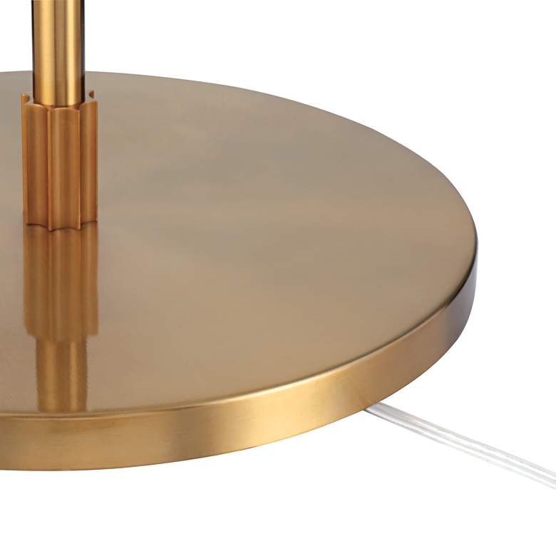 Image 7 Possini Euro Raymond Warm Gold Adjustable Boom Arc Floor Lamp more views