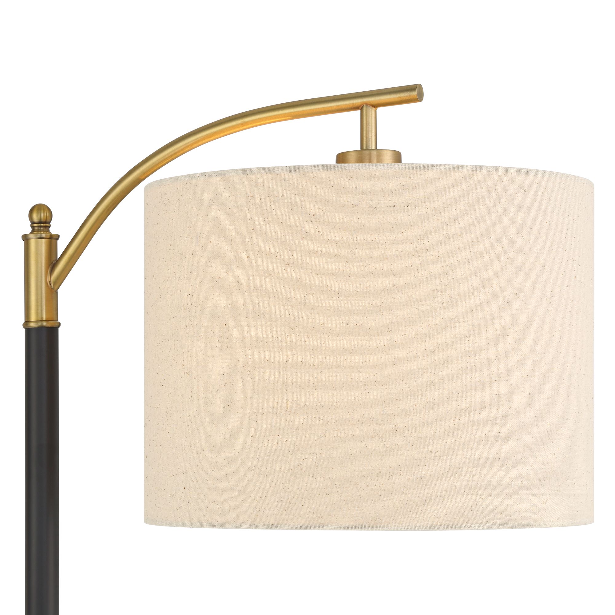 Image 4 Possini Euro Rayna 61 1/2" High Black and Gold Downbridge Floor Lamp more views