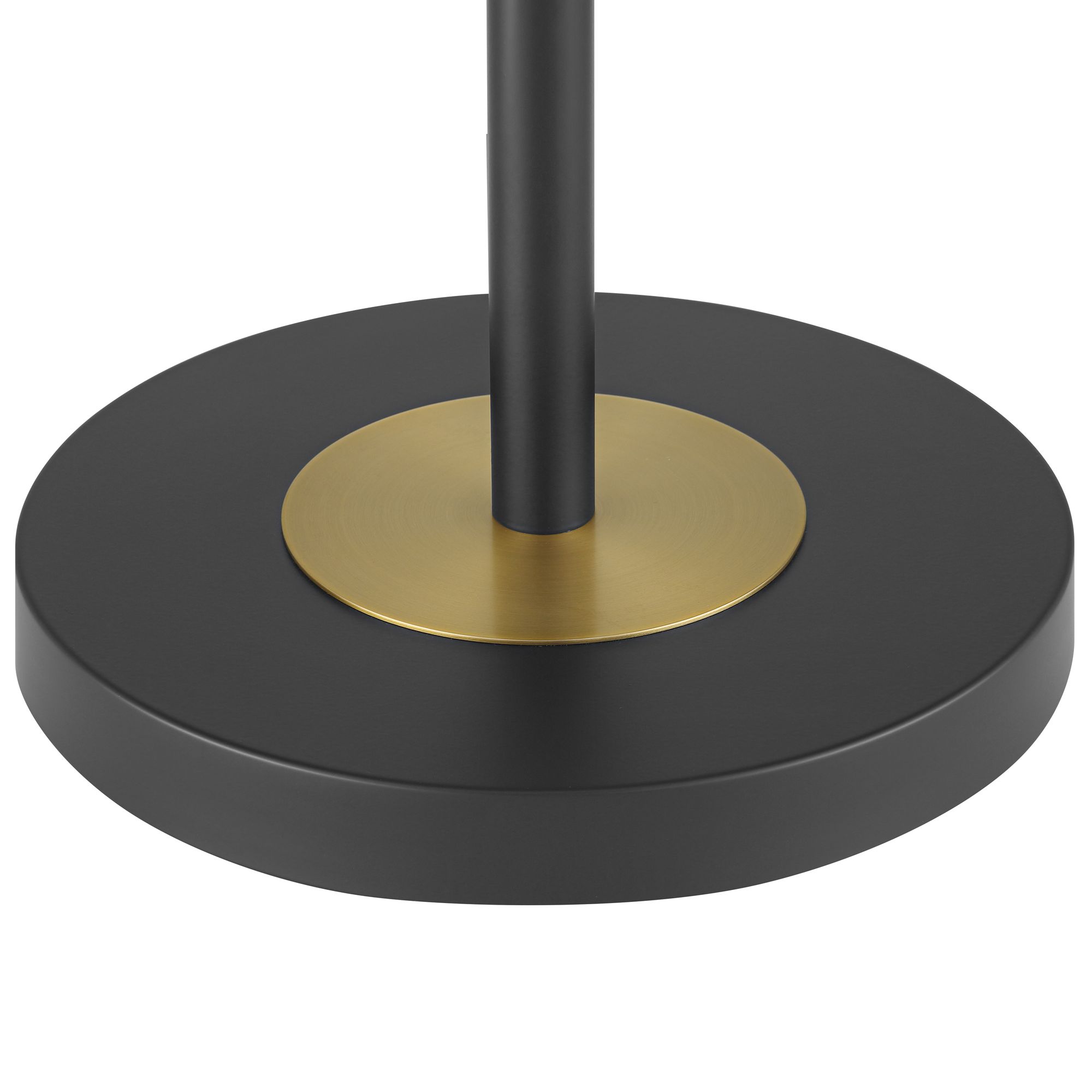 Image 5 Possini Euro Rayna 61 1/2" High Black and Gold Downbridge Floor Lamp more views