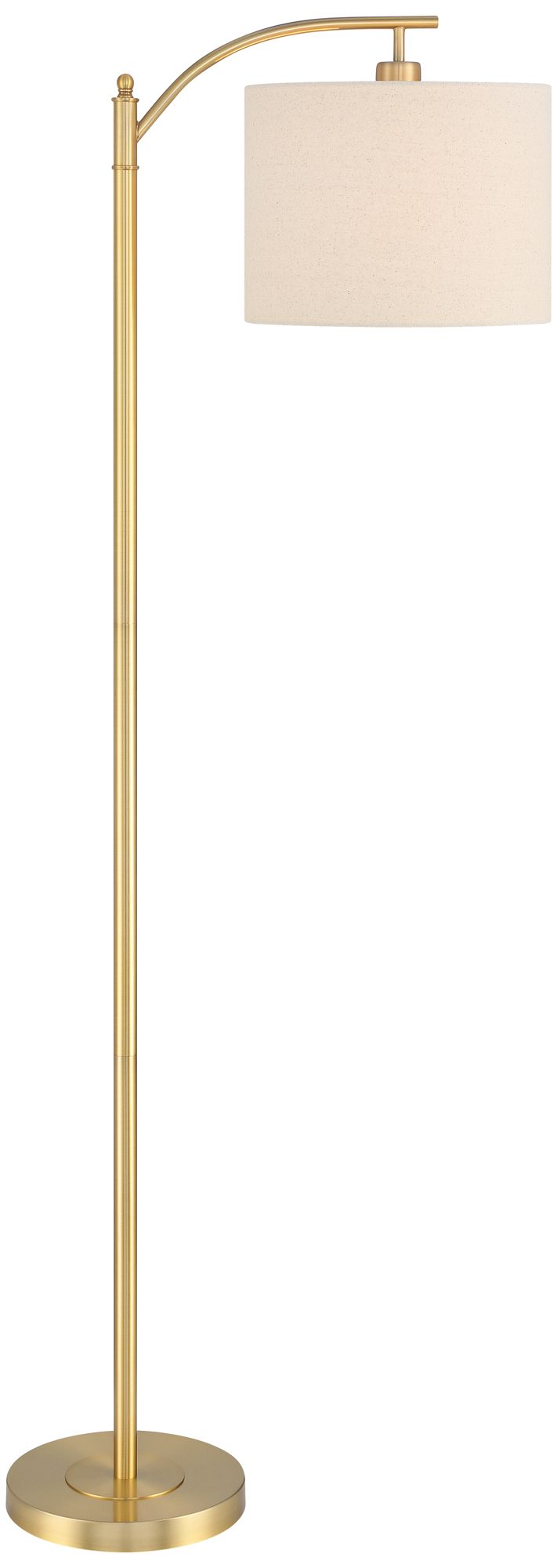Image 2 Possini Euro Rayna 61 1/2" High Warm Gold Downbridge Floor Lamp