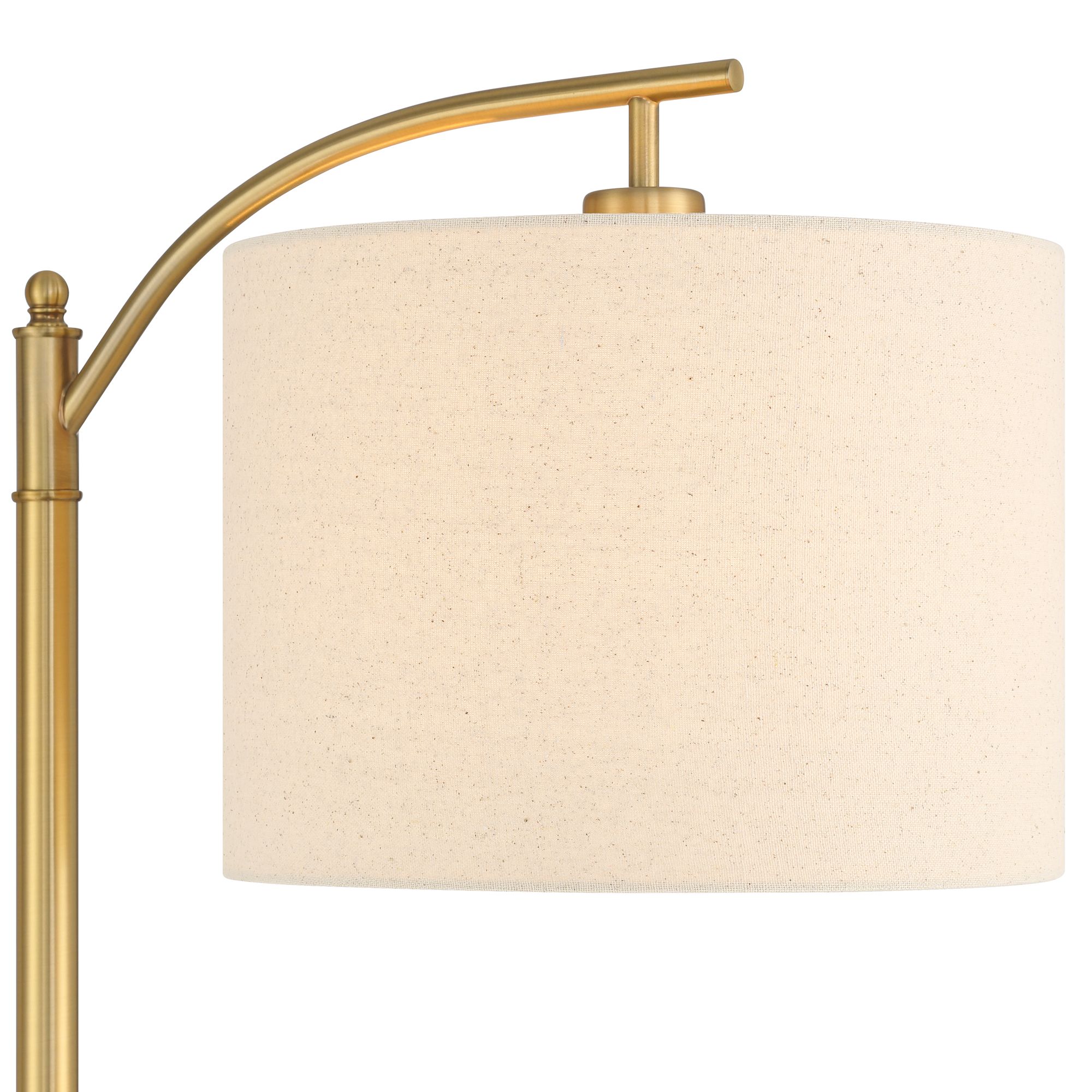 Image 3 Possini Euro Rayna 61 1/2" High Warm Gold Downbridge Floor Lamp more views