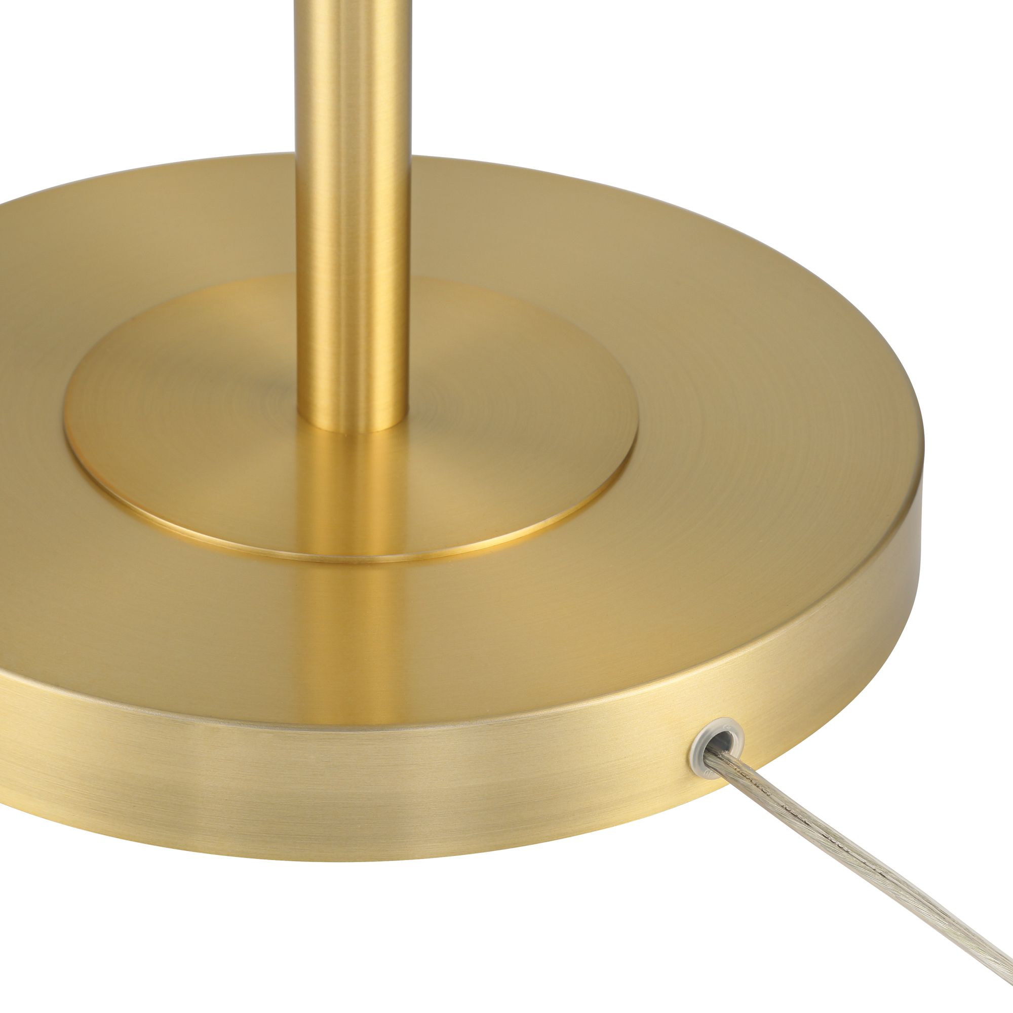 Image 5 Possini Euro Rayna 61 1/2" High Warm Gold Downbridge Floor Lamp more views