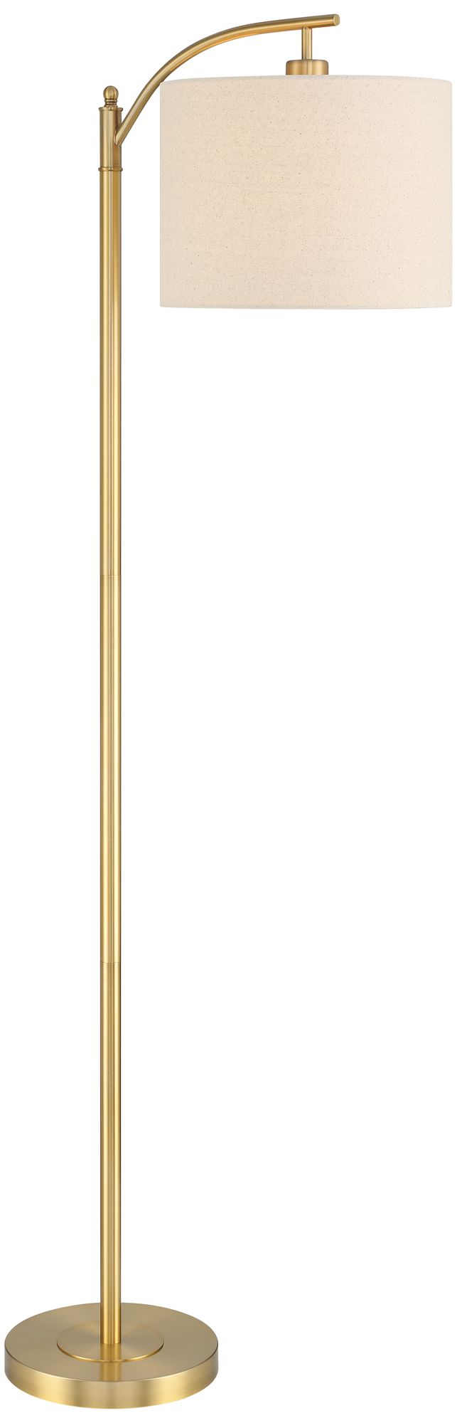 Image 6 Possini Euro Rayna 61 1/2" High Warm Gold Downbridge Floor Lamp more views