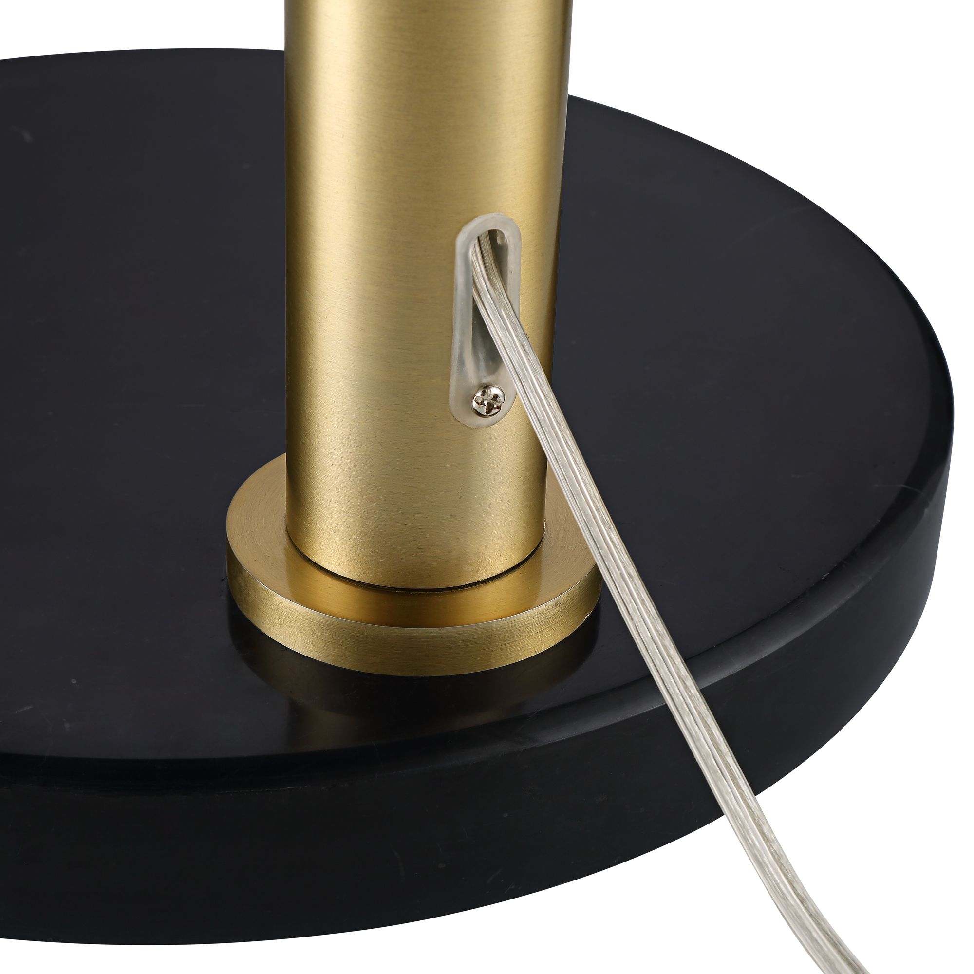Watch A Video About the Possini Euro Rayne Warm Gold and Black 3 Light Arc Floor Lamp