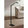 Thumbnail1 of Possini Euro Rayven Adjustable Black LED Task Floor Lamp