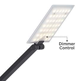 Image5 of Possini Euro Rayven Adjustable Black LED Task Floor Lamp more views