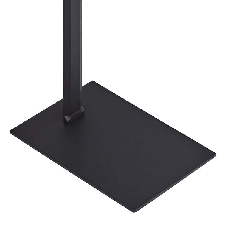 Image 7 Possini Euro Rayven Adjustable Black LED Task Floor Lamp more views