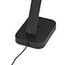5_Possini Euro Rayven Adjustable Height Black Finish LED USB Desk Lamp more views