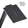 6_Possini Euro Rayven Adjustable Height Black Finish LED USB Desk Lamp more views