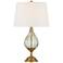 Possini Euro Rebecca 29" High Smoked Glass Teardrop Glass Table Lamp