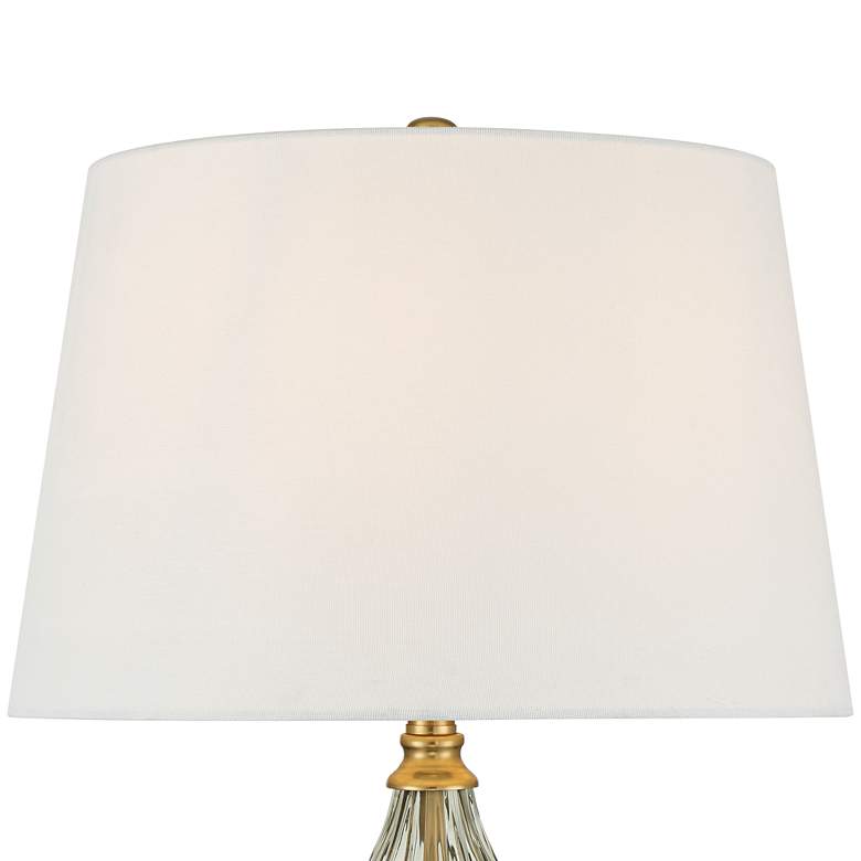 Image 4 Possini Euro Rebecca 29" High Smoked Glass Teardrop Glass Table Lamp more views