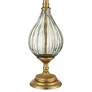Watch A Video About the Possini Euro Rebecca Smoked Glass Teardrop Glass Table Lamp