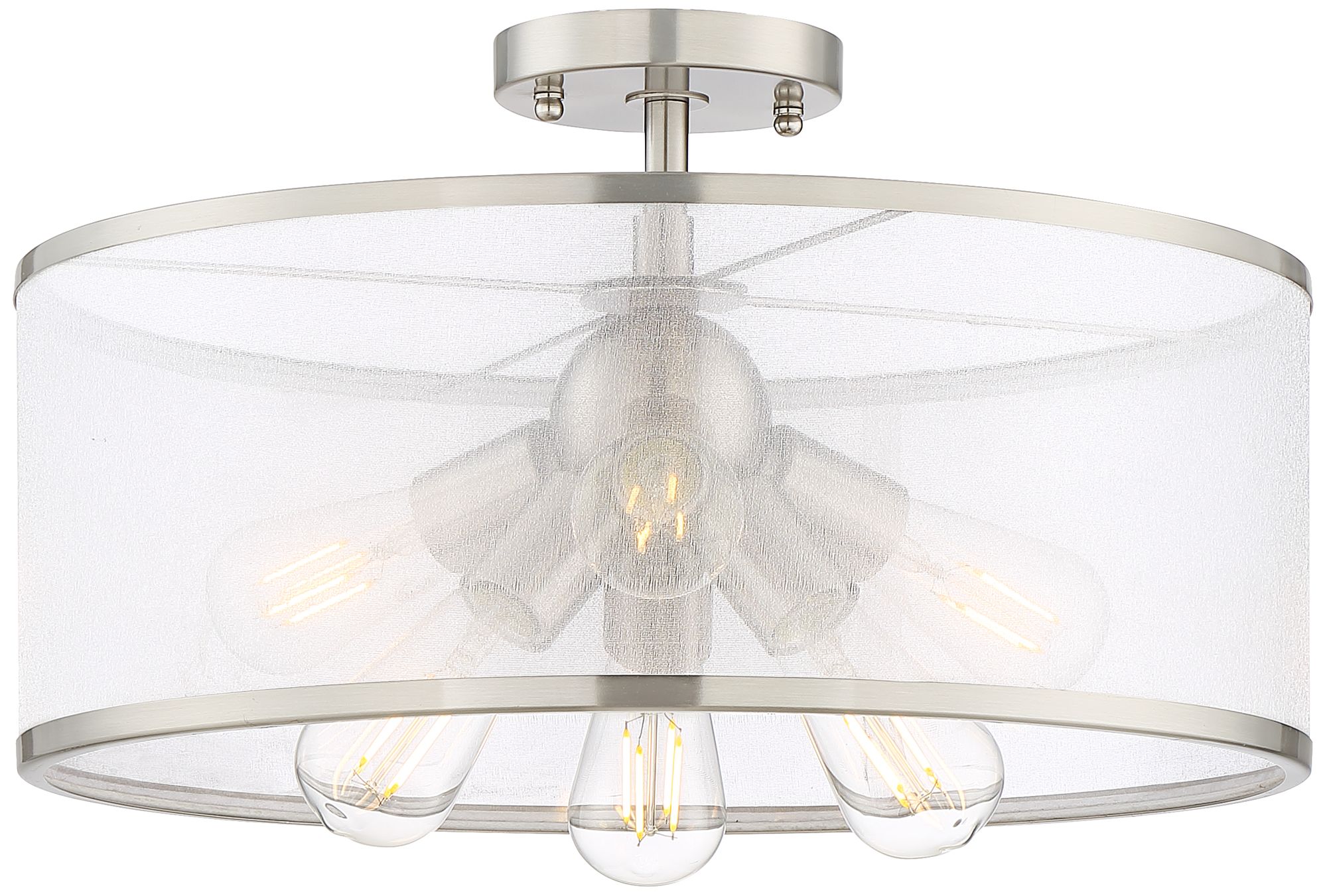 Possini Euro Recessed Converter Kit with Taur 18" LED Ceiling Light