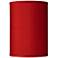 Possini Euro Red Faux Silk Dupioni Cylinder Lamp Shade 8x8x11 (Spider)