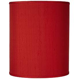 Image1 of Possini Euro Red Textured Polyester Shade 10x10x12 (Spider)