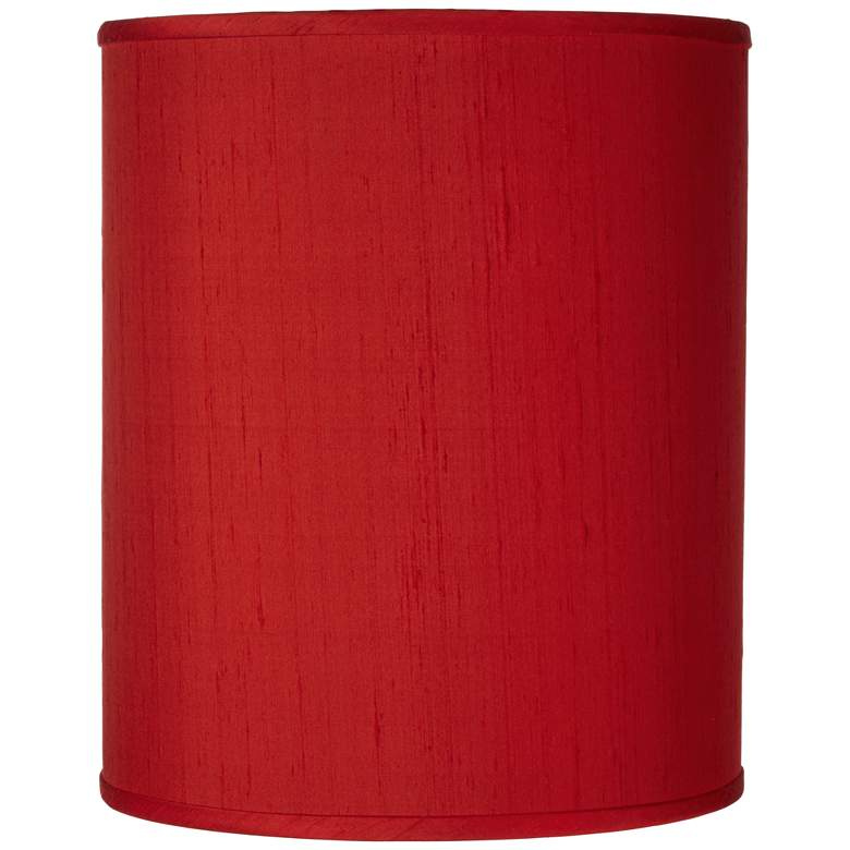 Image 1 Possini Euro Red Textured Polyester Shade 10x10x12 (Spider)