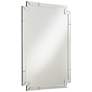 Possini Euro Redi 26" x 36" Cut Corner Edge Wall Mirror