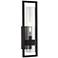 Possini Euro Reed 21" High Sand Black Outdoor Wall Light