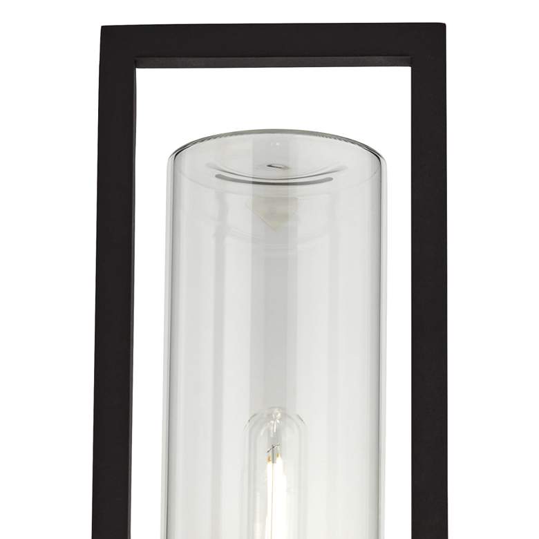 Image 3 Possini Euro Reed 21" High Sand Black Outdoor Wall Light more views
