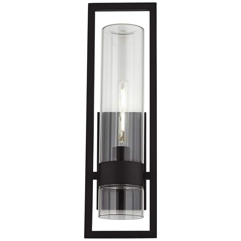 Image 5 Possini Euro Reed 21" High Sand Black Outdoor Wall Light more views