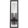 6_Possini Euro Reed 21" High Sand Black Outdoor Wall Light more views