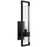 7_Possini Euro Reed 21" High Sand Black Outdoor Wall Light more views