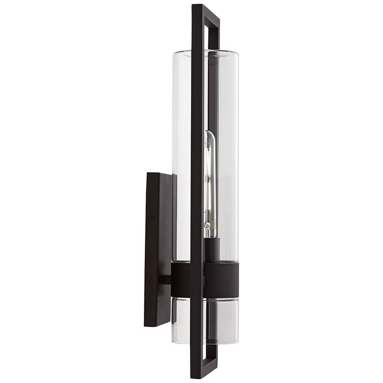 Image 6 Possini Euro Reed 21" High Sand Black Wall Sconce Set of 2 more views