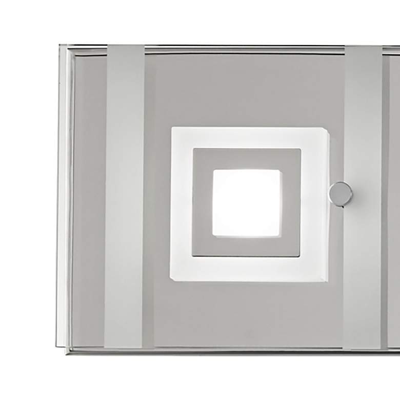Image 3 Possini Euro Reese 28 1/4 inch Wide 6-Light Glass LED Bath Light more views