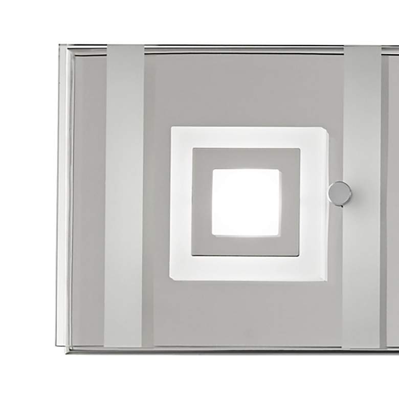 Image 3 Possini Euro Reese 28 1/4" Wide 6-Light Glass LED Bath Light more views