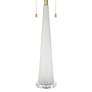 6_Possini Euro Regina 33" High White Glass 2-Light Table Lamp more views
